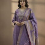 Lavender Duppatta Set