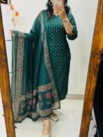Beautiful pure cotton kurti pant dupatta set💗 - Image 7