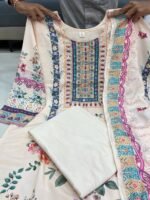 Featuring Lilac Silks Suit which is beautifully decorated with digital prints and hand embroidery and hand works. It is absolutely perfect for your upcoming occasions, it is very easy breezy and comfortable. - Image 7