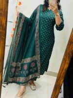 Beautiful pure cotton kurti pant dupatta set💗 - Image 5