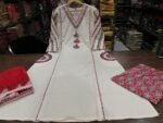 🌹🌹Pure fine Cotton fabric  🪡🧶 heavy embroidery  Kurti with Pant with cotton 100-100 Dupatta🌹🌹 - Image 4