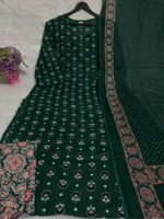 Beautiful pure cotton kurti pant dupatta set💗 - Image 3