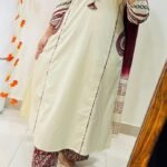 🌹🌹Pure fine Cotton fabric  🪡🧶 heavy embroidery  Kurti with Pant with cotton 100-100 Dupatta🌹🌹